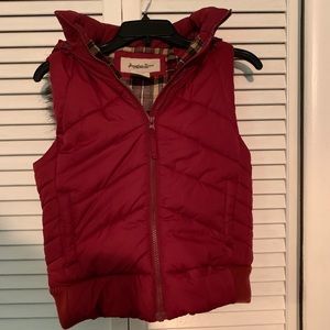 Girls Red Vest